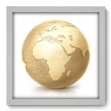 Quadro Decorativo - Globo - 33cm x 33cm - 065qndbb - Allodi é boa?