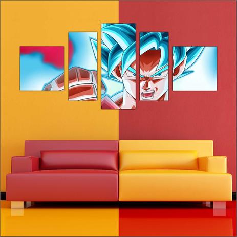 Quadro Decorativo Dragon Ball Z Goku Super Sayajin 1 Peça M19