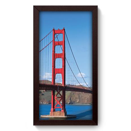 Quadro Decorativo - Golden Gate Bridge - 19cm x 34cm - 017qdmp - Allodi é boa?
