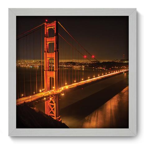 Quadro Decorativo - Golden Gate Bridge - 33cm x 33cm - 027qdmb - Allodi Menor preço em Quadro Decorativo - Golden Gate Bridge - 33cm x 33cm - 027qdmb - Allodi