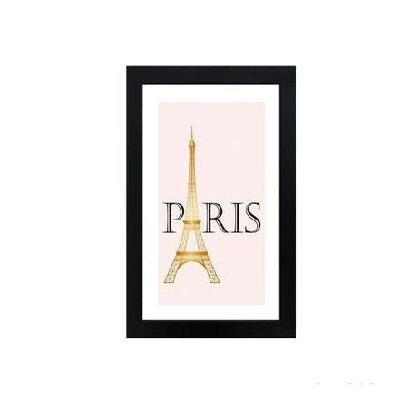 Quadro decorativo Golden Paris 23x33cm preto Infinity Menor preço em Quadro decorativo Golden Paris 23x33cm preto Infinity