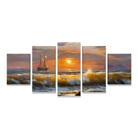 Quadro Decorativo Grande Paisagem Pôr do Sol Praia Sala GRD - Bimper Menor preço em Quadro Decorativo Grande Paisagem Pôr do Sol Praia Sala GRD - Bimper