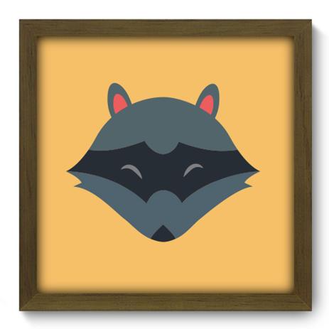 Quadro Decorativo - Guaxinim - 33cm x 33cm - 093qdim - Allodi Menor preço em Quadro Decorativo - Guaxinim - 33cm x 33cm - 093qdim - Allodi