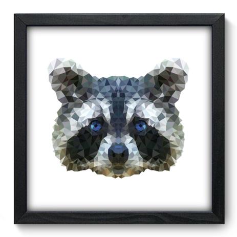 Quadro Decorativo - Guaxinim - 33cm x 33cm - 143qdsp - Allodi Menor preço em Quadro Decorativo - Guaxinim - 33cm x 33cm - 143qdsp - Allodi