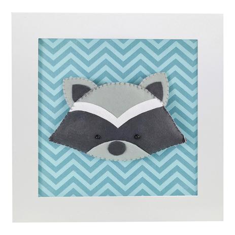 Quadro Decorativo Guaxinim Quarto Bebê Infantil Menino Menina - Potinho de mel Menor preço em Quadro Decorativo Guaxinim Quarto Bebê Infantil Menino Menina - Potinho de mel