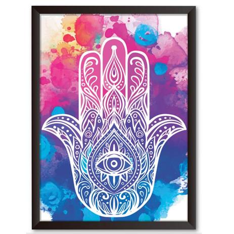 Quadro Decorativo - Hasma Aquarela - 34x24cm - Cool art Menor preço em Quadro Decorativo - Hasma Aquarela - 34x24cm - Cool art