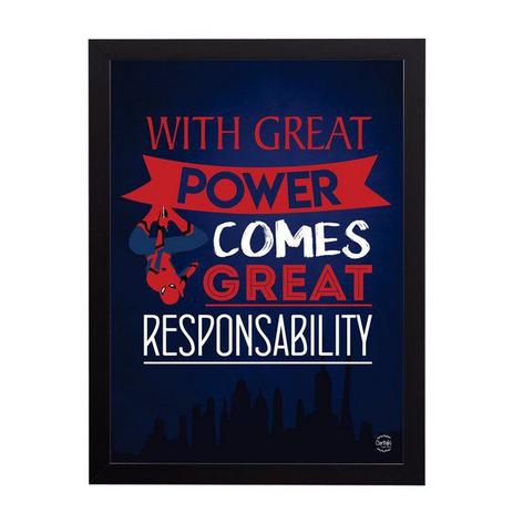 Quadro Decorativo Homem Aranha de Volta ao Lar 33x45cm - Cantaki Menor preço em Quadro Decorativo Homem Aranha de Volta ao Lar 33x45cm - Cantaki