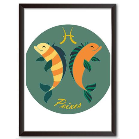 Quadro Decorativo - Horóscopo peixes - 25x19cm - Cool art Menor preço em Quadro Decorativo - Horóscopo peixes - 25x19cm - Cool art