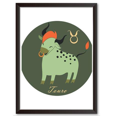 Quadro Decorativo - Horóscopo Touros - 46x34cm - Cool art Menor preço em Quadro Decorativo - Horóscopo Touros - 46x34cm - Cool art