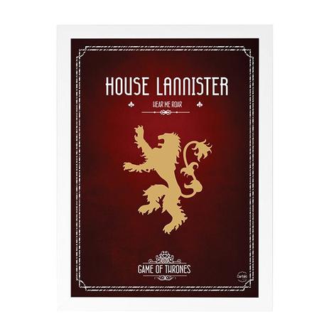 Quadro Decorativo House Lannister Game of Thrones 33x45cm - Cantaki é boa?