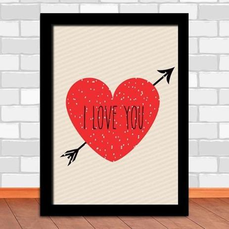 Quadro Decorativo I Love You - Iframes decoracao Menor preço em Quadro Decorativo I Love You - Iframes decoracao