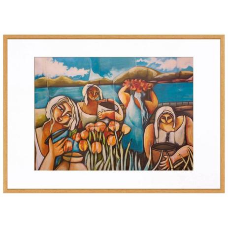 Quadro Decorativo Imagem Figurativa Mulheres 100x70cm - Decore pronto Menor preço em Quadro Decorativo Imagem Figurativa Mulheres 100x70cm - Decore pronto