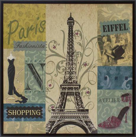 Quadro Decorativo Impressão Digital em Tela Paris Torre Eiffel Shopping 60x60cm - Decore pronto Menor preço em Quadro Decorativo Impressão Digital em Tela Paris Torre Eiffel Shopping 60x60cm - Decore pronto