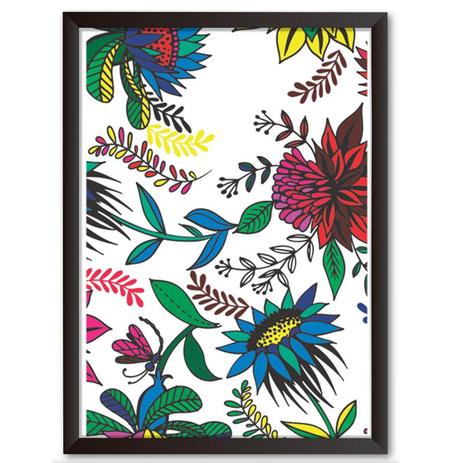 Quadro Decorativo - Jardim colorido - 34x24cm - Cool art é boa?
