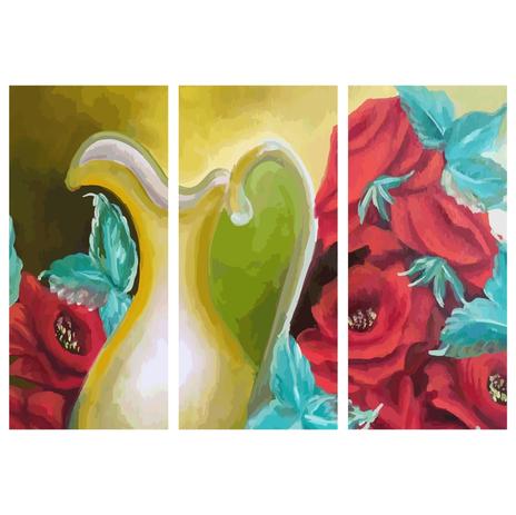 Quadro Decorativo Jarra Arte Moderna 95x65cm - Quadros Mais Menor preço em Quadro Decorativo Jarra Arte Moderna 95x65cm - Quadros Mais