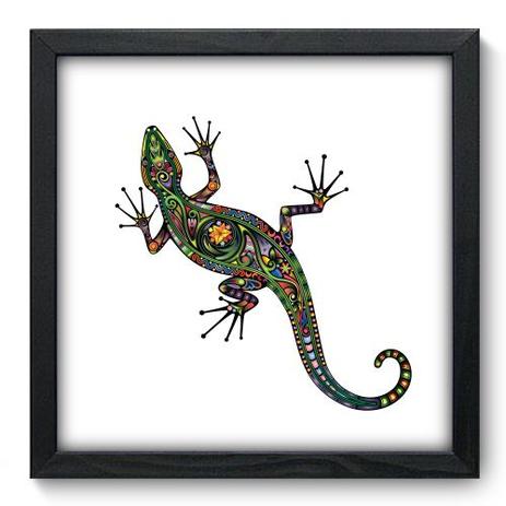 Quadro Decorativo - Lagarto - 33cm x 33cm - 018qnsbp - Allodi Menor preço em Quadro Decorativo - Lagarto - 33cm x 33cm - 018qnsbp - Allodi