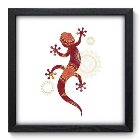 Quadro Decorativo - Lagarto - 33cm x 33cm - 020qnsbp - Allodi Menor preço em Quadro Decorativo - Lagarto - 33cm x 33cm - 020qnsbp - Allodi