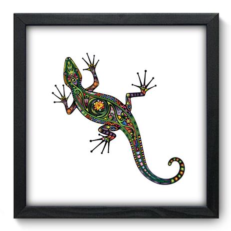 Quadro Decorativo - Lagarto - 33cm x 33cm - 162qdsp - Allodi Menor preço em Quadro Decorativo - Lagarto - 33cm x 33cm - 162qdsp - Allodi