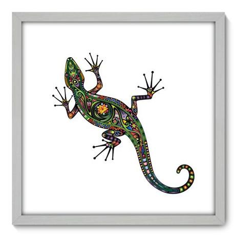 Quadro Decorativo - Lagarto - 50cm x 50cm - 018qnscb - Allodi Menor preço em Quadro Decorativo - Lagarto - 50cm x 50cm - 018qnscb - Allodi