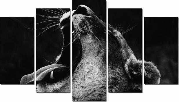 Featured image of post Quadro Decorativo Leao Preto E Branco Em seguida enviamos via transportadora particular e esse nossos quadros n o necessitam de gancho pois podem ser apoiados nos parafusos para que fiquem bem rente a parede