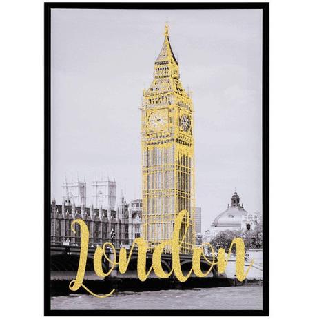 Quadro Decorativo London com Moldura - Mart Menor preço em Quadro Decorativo London com Moldura - Mart