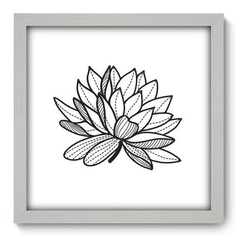 Quadro Decorativo - Lótus - 33cm x 33cm - 079qdfb - Allodi Menor preço em Quadro Decorativo - Lótus - 33cm x 33cm - 079qdfb - Allodi