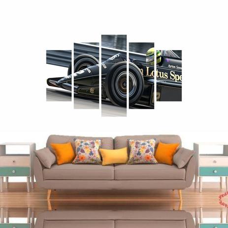 Quadro Decorativo Lotus Ayrton Senna 200x100 Canvas - Quadros mais Menor preço em Quadro Decorativo Lotus Ayrton Senna 200x100 Canvas - Quadros mais
