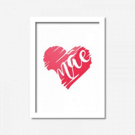 Quadro Decorativo Mãe Amor 45cmx33cm Los Quadros Branco Menor preço em Quadro Decorativo Mãe Amor 45cmx33cm Los Quadros Branco