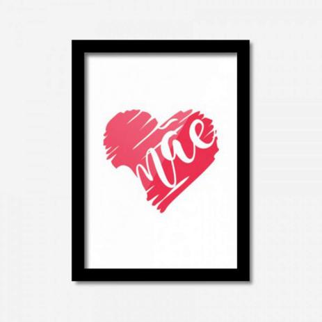 Quadro Decorativo Mãe Amor 45cmx33cm Los Quadros Preto Menor preço em Quadro Decorativo Mãe Amor 45cmx33cm Los Quadros Preto