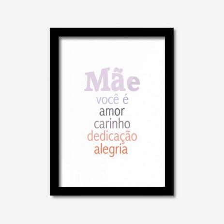 Quadro Decorativo Mãe Você É Amor... 45cmx33cm Los Quadros Preto Menor preço em Quadro Decorativo Mãe Você É Amor... 45cmx33cm Los Quadros Preto