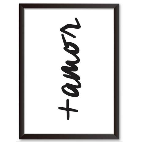 Quadro Decorativo - Mais amor - 34x24cm - Cool art é ruim? Quadro Decorativo - Mais amor - 34x24cm - Cool art é boa?