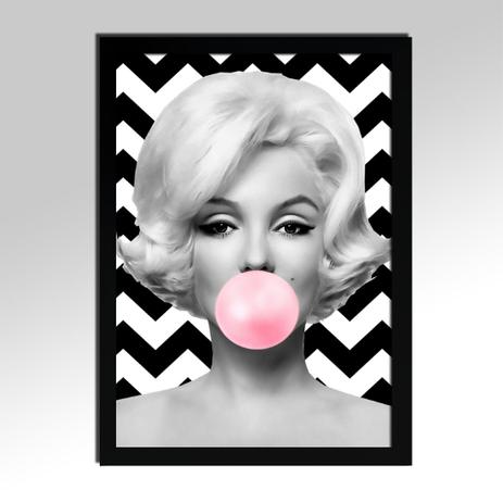 Quadro Decorativo Marilyn Monroe Bubble Gum Retro Vintage Iframes Decoracao Quadro Decorativo Magazine Luiza