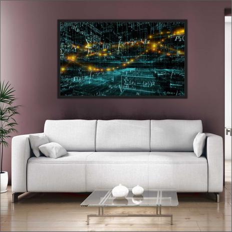 Quadro Decorativo Matemática Fórmulas Licenciaturas 1 metro x 60 cm Com Moldura - Vital Menor preço em Quadro Decorativo Matemática Fórmulas Licenciaturas 1 metro x 60 cm Com Moldura - Vital