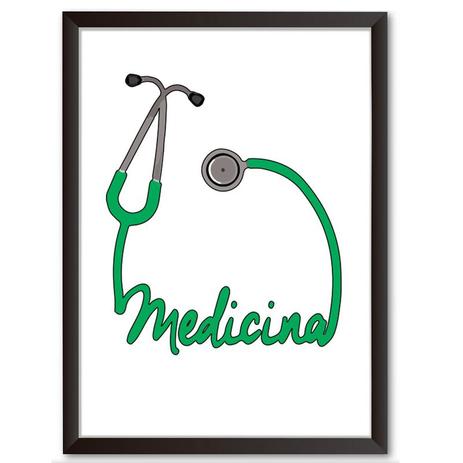 Quadro Decorativo - Medicina - 34x24cm - Cool art é boa?