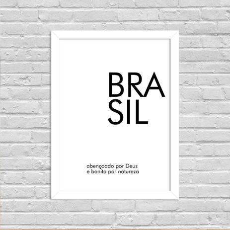 Quadro Decorativo Minimalista Brasil Prego E Martelo Quadro Decorativo Magazine Luiza