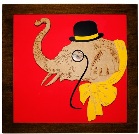 Quadro Decorativo - Modelo Mr Elefante - Me criative é boa?