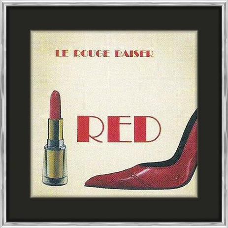 Quadro Decorativo Moldura em Alumínio Le Rouge Baiser 40x40cm - Decore pronto é ruim? Quadro Decorativo Moldura em Alumínio Le Rouge Baiser 40x40cm - Decore pronto é boa?