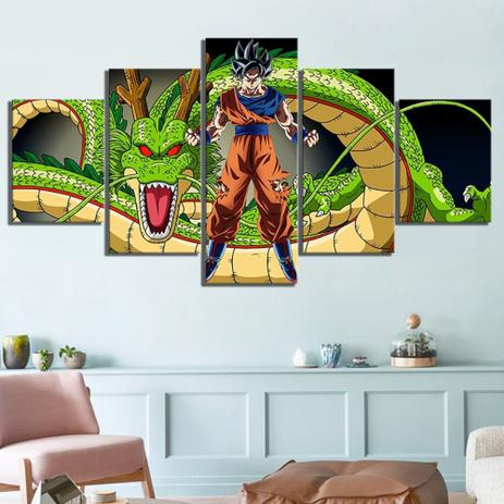 Quadro Decorativo Desenho Dragon Ball Z Goku Interiores