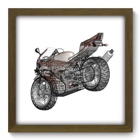Quadro Decorativo - Moto - 33cm x 33cm - 135qddm - Allodi Menor preço em Quadro Decorativo - Moto - 33cm x 33cm - 135qddm - Allodi