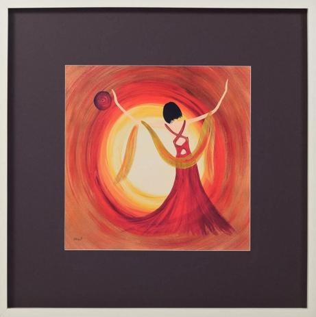 Quadro Decorativo Mulher Dançando Vestido Preto 80x80cm - Decore pronto Menor preço em Quadro Decorativo Mulher Dançando Vestido Preto 80x80cm - Decore pronto