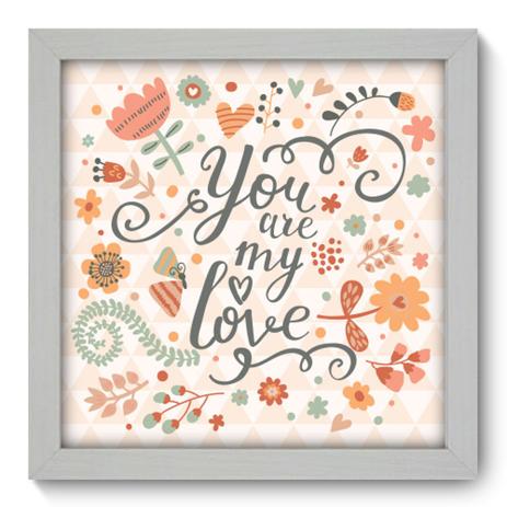 Quadro Decorativo - My Love - 22cm x 22cm - 015qdob - Allodi Menor preço em Quadro Decorativo - My Love - 22cm x 22cm - 015qdob - Allodi