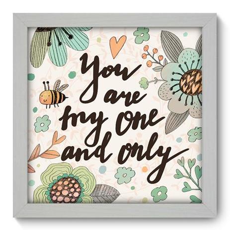 Quadro Decorativo - My One - 22cm x 22cm - 035qdob - Allodi Menor preço em Quadro Decorativo - My One - 22cm x 22cm - 035qdob - Allodi