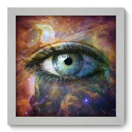 Menor preço em Quadro Decorativo - Olho - 22cm x 22cm - 037qnaab - Allodi
