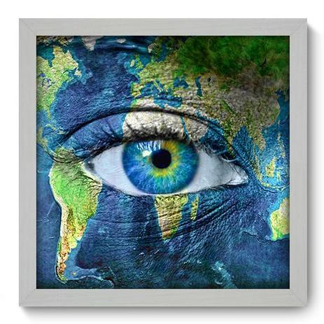 Quadro Decorativo - Olho - 33cm x 33cm - 050qndbb - Allodi Menor preço em Quadro Decorativo - Olho - 33cm x 33cm - 050qndbb - Allodi