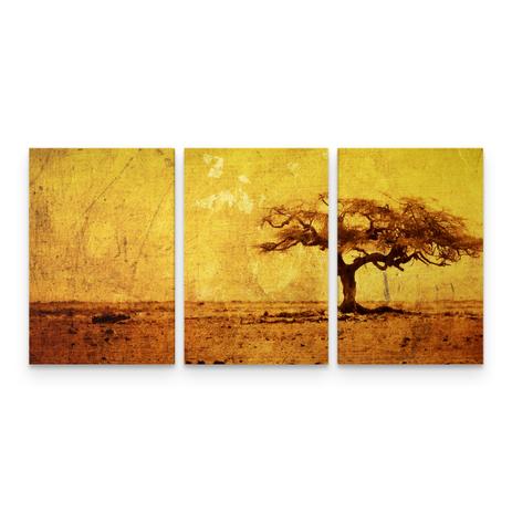 Quadro Decorativo Paisagem Árvore Savana Africana Em 3 Telas - Bimper Menor preço em Quadro Decorativo Paisagem Árvore Savana Africana Em 3 Telas - Bimper