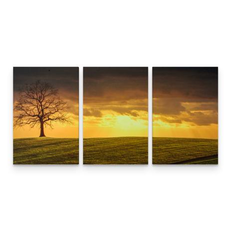 Quadro Decorativo Paisagem Campo Para Sala Quarto 3 Telas - Bimper Menor preço em Quadro Decorativo Paisagem Campo Para Sala Quarto 3 Telas - Bimper