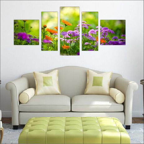 Quadro Decorativo Paisagens Árvores Ponte Natureza Com 5 Peças - Vital Menor preço em Quadro Decorativo Paisagens Árvores Ponte Natureza Com 5 Peças - Vital