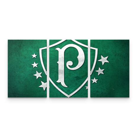 Quadro Decorativo Palmeiras Palestra Retrô Futebol 3 Telas - Bimper é boa?