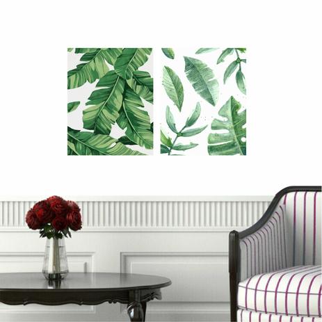 Quadro Decorativo Para Sala Plantas Verdes Conjunto 2 Telas - Quadros mais Menor preço em Quadro Decorativo Para Sala Plantas Verdes Conjunto 2 Telas - Quadros mais