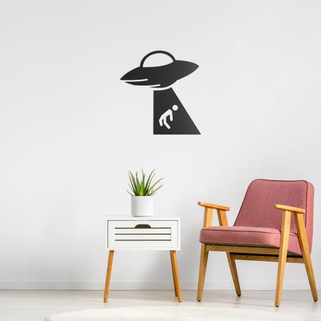 Quadro Decorativo Parede Astronomia Abdução 60cm - Decoraê Menor preço em Quadro Decorativo Parede Astronomia Abdução 60cm - Decoraê